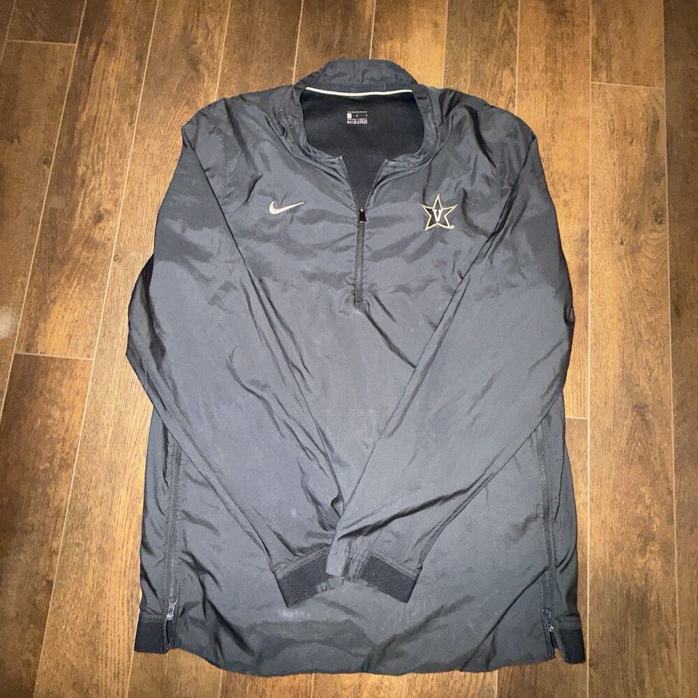 Nike Dri-Fit Men’s L Vanderbilt Commodores Quarter Zip NCAA Pullover Windbreaker